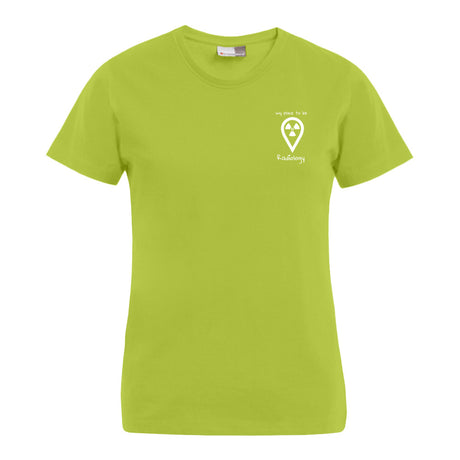 T-Shirt (Damen) - my place to be Radiology (kleines Logo) - Alles Einstellungssache 