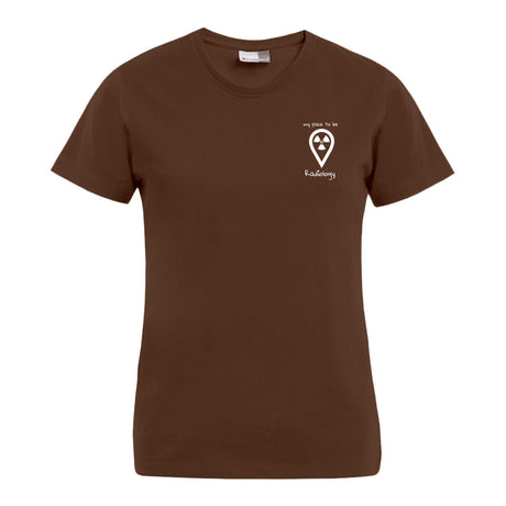 T-Shirt (Damen) - my place to be Radiology (kleines Logo) - Alles Einstellungssache 