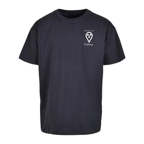 Oversized T-Shirt (Damen) - my place to be Radiology (kleines Logo) - Alles Einstellungssache 