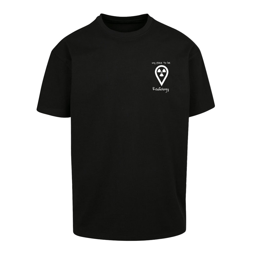 Oversized T-Shirt (Damen) - my place to be Radiology (kleines Logo)