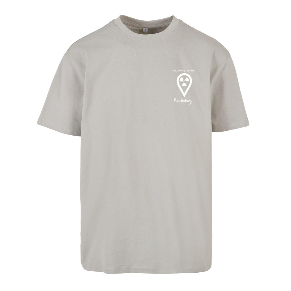 Oversized T-Shirt (Damen) - my place to be Radiology (kleines Logo)