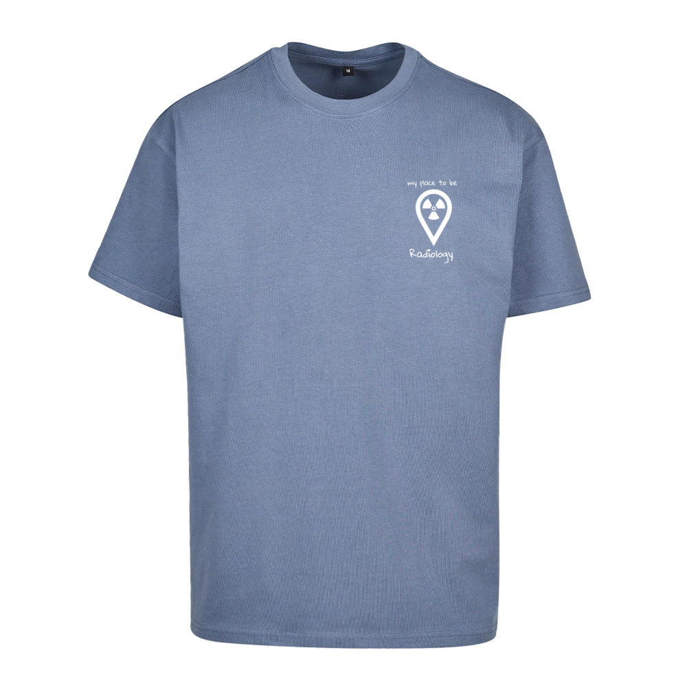 Oversized T-Shirt (Damen) - my place to be Radiology (kleines Logo)