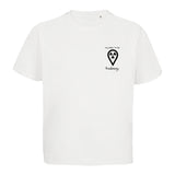 T-Shirt (Damen) Oversized kürzer geschnitten - my place to be Radiology (kleines Logo)
