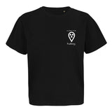 T-Shirt (Damen) Oversized kürzer geschnitten - my place to be Radiology (kleines Logo)