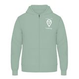 Hoody mit Reißverschluss (Unisex)  - my place to be Radiology (kleines Logo) - Alles Einstellungssache 