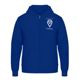 Hoody mit Reißverschluss (Unisex)  - my place to be Radiology (kleines Logo) - Alles Einstellungssache 