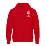 Hoody mit Reißverschluss (Unisex)  - my place to be Radiology (kleines Logo) - Alles Einstellungssache 