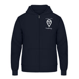 Hoody mit Reißverschluss (Unisex)  - my place to be Radiology (kleines Logo) - Alles Einstellungssache 