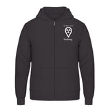 Hoody mit Reißverschluss (Unisex)  - my place to be Radiology (kleines Logo) - Alles Einstellungssache 