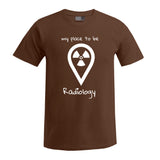 T-Shirt (Herren) - my place to be Radiology (großes Logo)