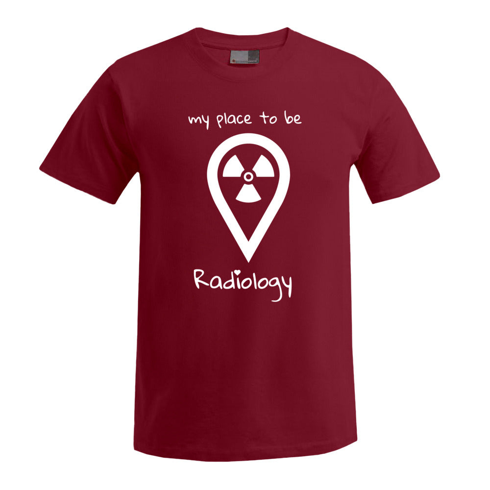 T-Shirt (Herren) - my place to be Radiology (großes Logo)