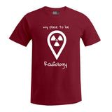 T-Shirt (Herren) - my place to be Radiology (großes Logo)