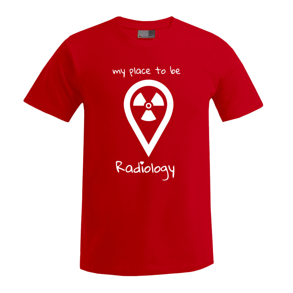 T-Shirt (Herren) - my place to be Radiology (großes Logo)