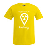 T-Shirt (Herren) - my place to be Radiology (großes Logo)