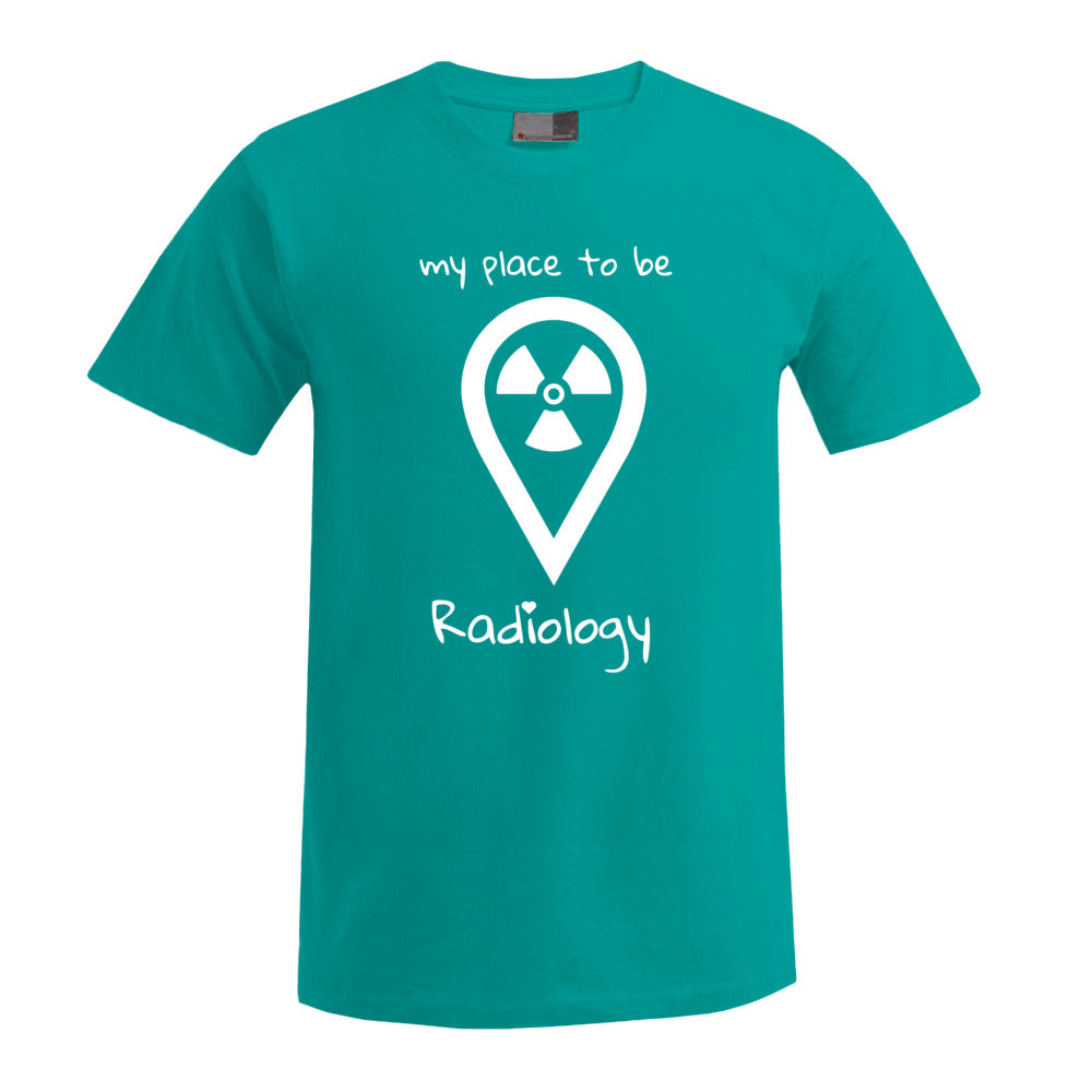 T-Shirt (Herren) - my place to be Radiology (großes Logo)