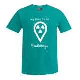 T-Shirt (Herren) - my place to be Radiology (großes Logo)
