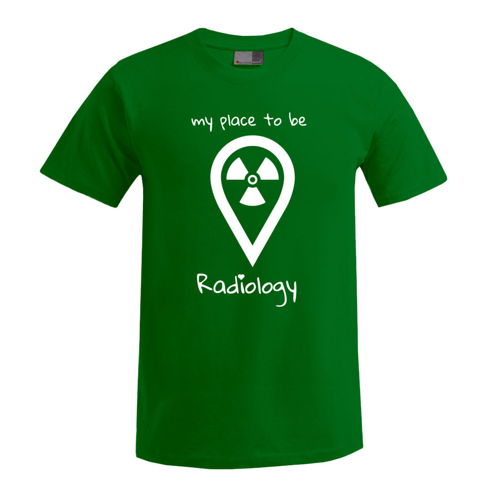 T-Shirt (Herren) - my place to be Radiology (großes Logo)