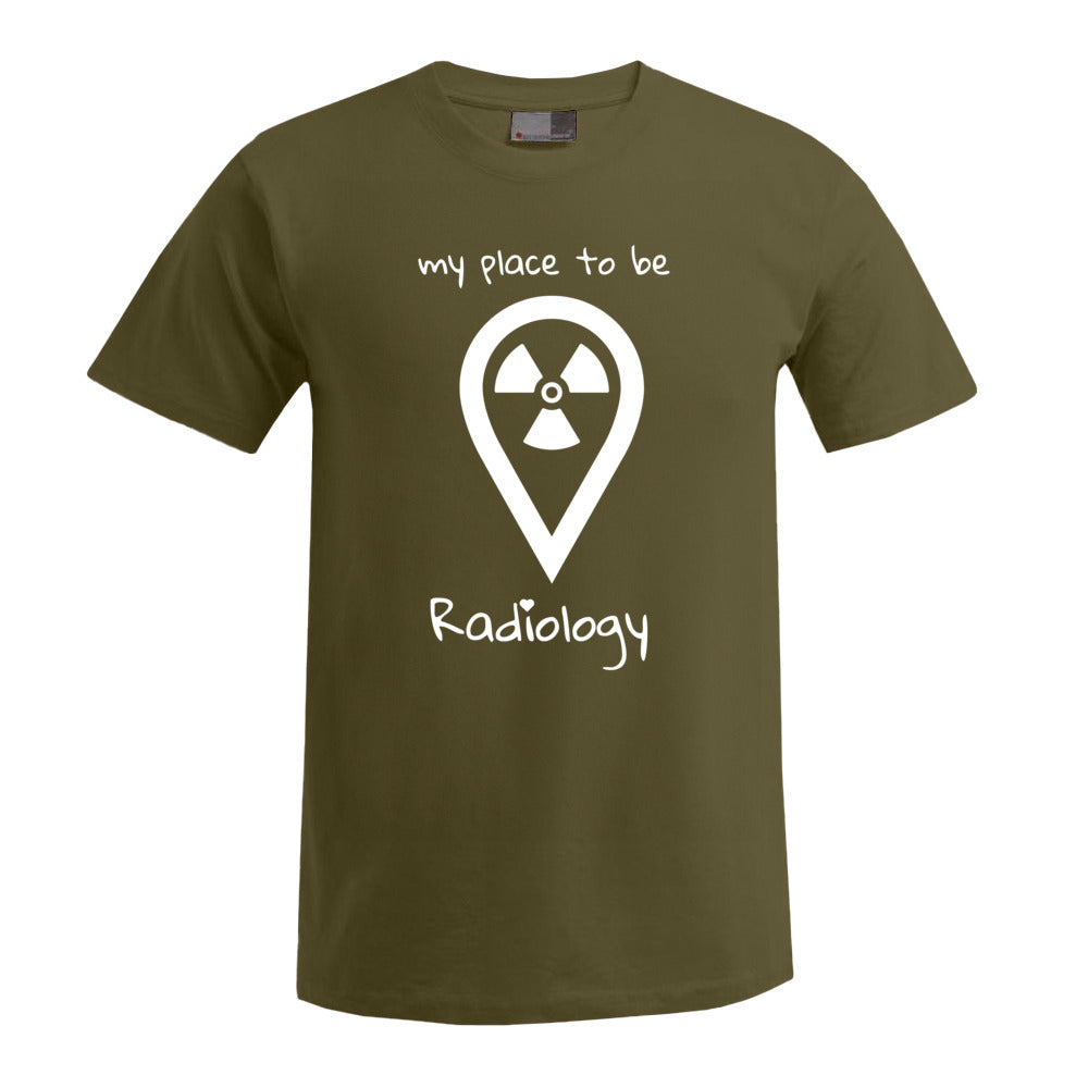 T-Shirt (Herren) - my place to be Radiology (großes Logo)
