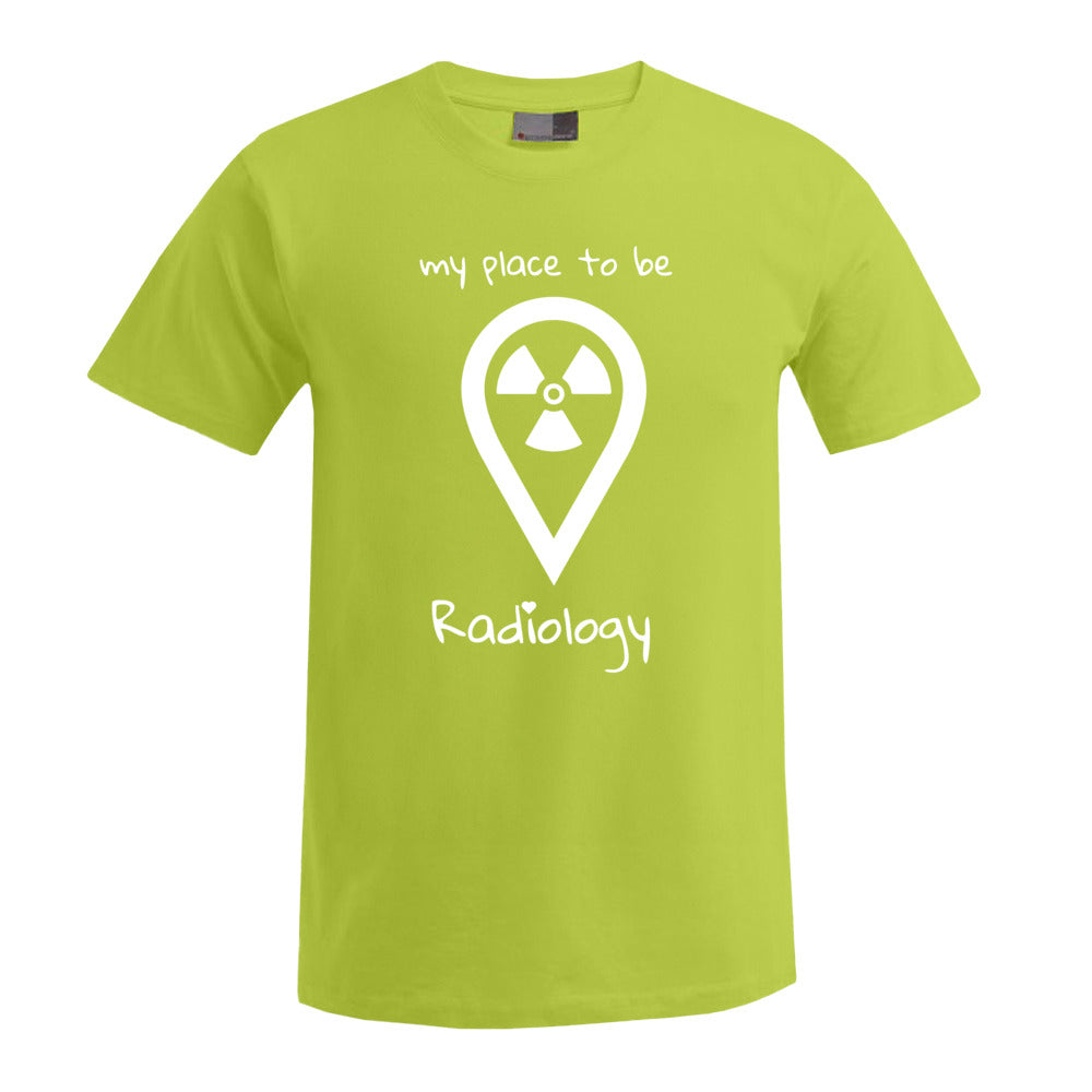 T-Shirt (Herren) - my place to be Radiology (großes Logo)