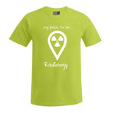 T-Shirt (Herren) - my place to be Radiology (großes Logo)