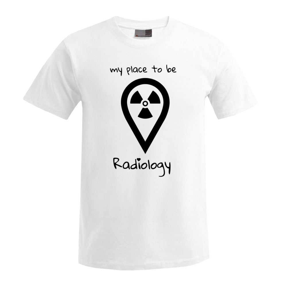 T-Shirt (Herren) - my place to be Radiology (großes Logo)