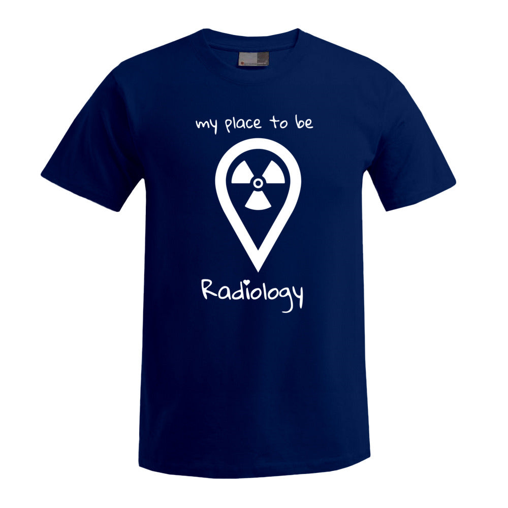 T-Shirt (Herren) - my place to be Radiology (großes Logo)