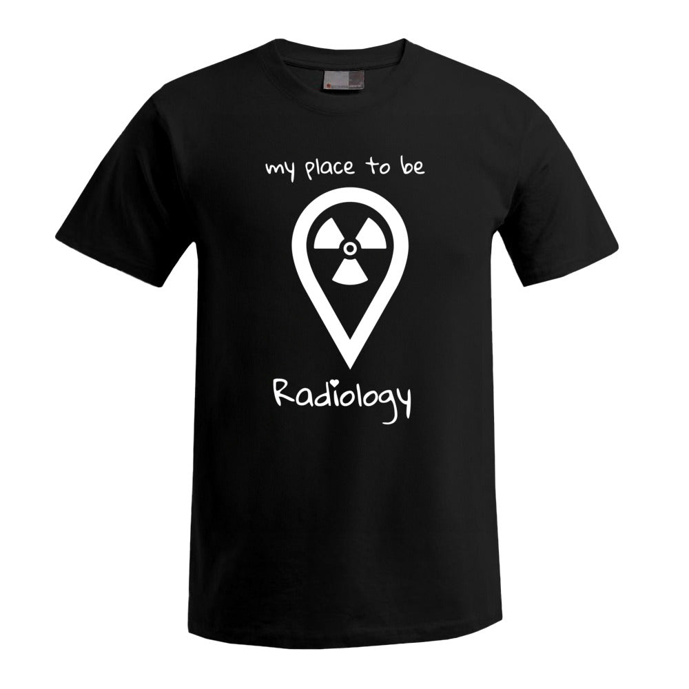 T-Shirt (Herren) - my place to be Radiology (großes Logo)