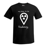 T-Shirt (Herren) - my place to be Radiology (großes Logo)