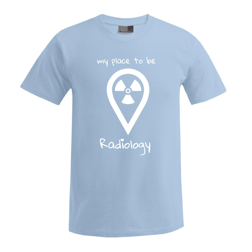T-Shirt (Herren) - my place to be Radiology (großes Logo)