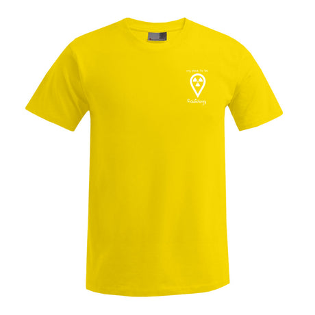 T-Shirt (Herren) - my place to be Radiology (kleines Logo) - Alles Einstellungssache 