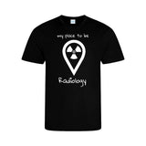 Funktionsshirt Cool T-Shirt Sport (Herren) - my place to be Radiology (großes Logo)