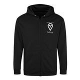 Hoddy Sweatjacke mit Reißverschluss (Unisex) - my place to be Radiology - Alles Einstellungssache 