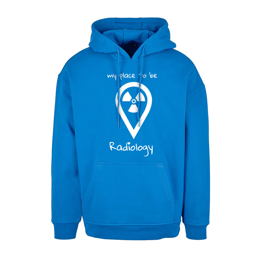 Basic Oversize Hoodie (Herren) - my place to be Radiology - Alles Einstellungssache 