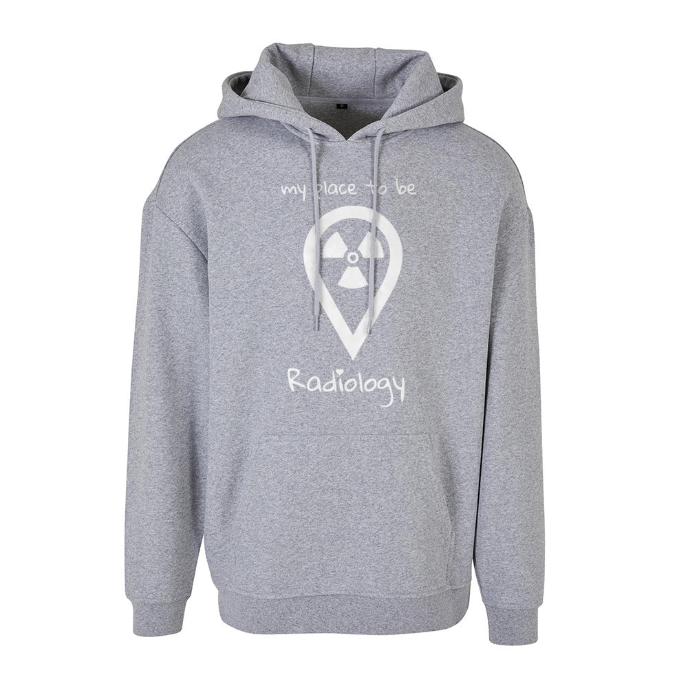 Basic Oversize Hoodie (Herren) - my place to be Radiology - Alles Einstellungssache 