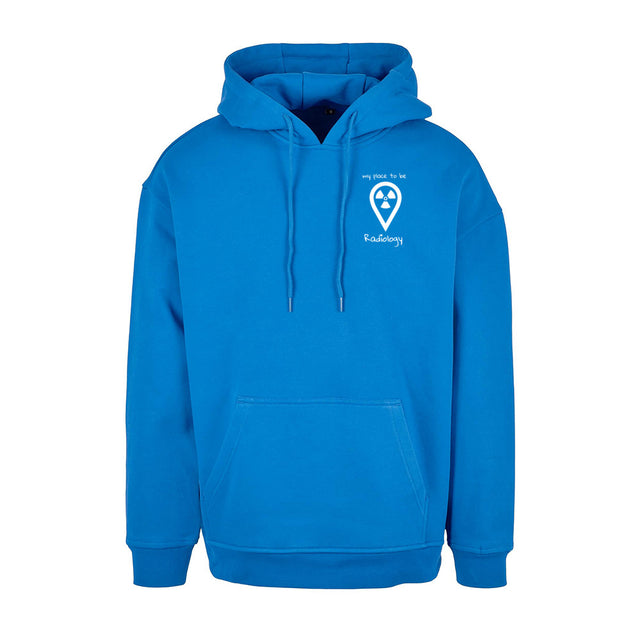 Basic Oversize Hoodie (Herren) - my place to be Radiology  (kleines Logo) - Alles Einstellungssache 
