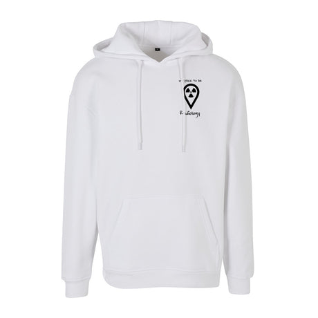 Basic Oversize Hoodie (Herren) - my place to be Radiology  (kleines Logo)