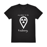 V-Auschnitt T-Shirt (Herren) - my place to be Radiology (großes Logo)