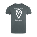Sport T-Shirt (Herren) - my place to be Radiology (großes Logo)