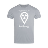 Sport T-Shirt (Herren) - my place to be Radiology (großes Logo)