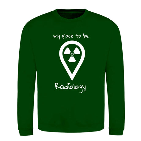 Klassiker Sweatshirts (Unisex) - my place to be Radiology - Alles Einstellungssache 