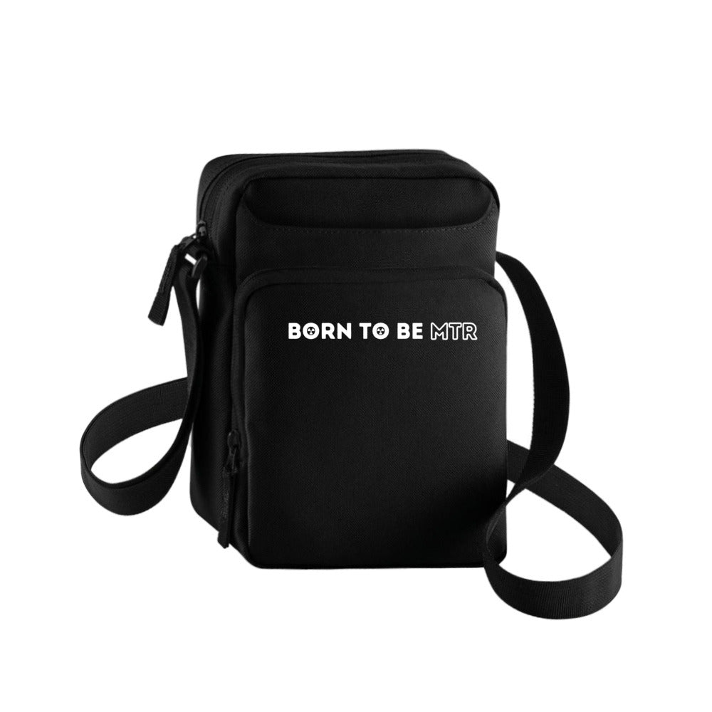 Cross Body Bag, Handtasche, Tablet-/Handytasch - BORN TO BE MTR (horizontales Logo) - Alles Einstellungssache 