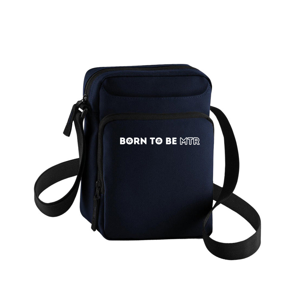 Cross Body Bag, Handtasche, Tablet-/Handytasch - BORN TO BE MTR (horizontales Logo) - Alles Einstellungssache 