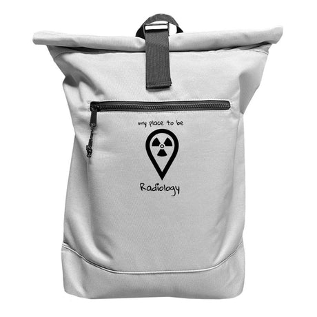Rucksack mit Laptopfach - my place to be Radiology (großes Logo) - Alles Einstellungssache 