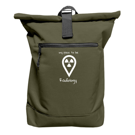 Rucksack mit Laptopfach - my place to be Radiology (großes Logo) - Alles Einstellungssache 