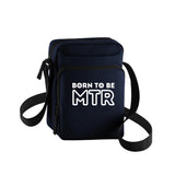 Cross Body Bag, Handtasche, Tablet-/Handytasch BORN TO BE MTR klein weiß großes Logo - Alles Einstellungssache 