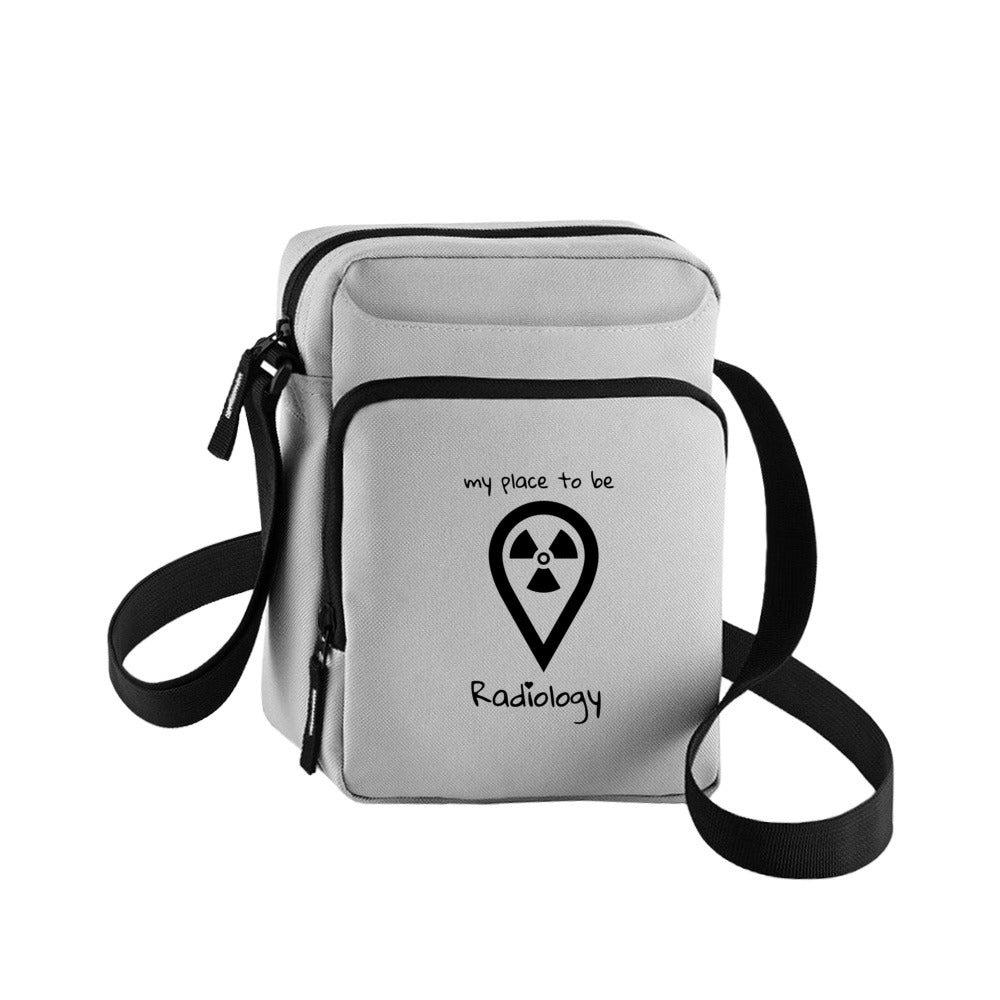 Cross Body Bag, Handtasche, Tablet-/Handytasch - my place to be Radiology (großes Logo) - Alles Einstellungssache 