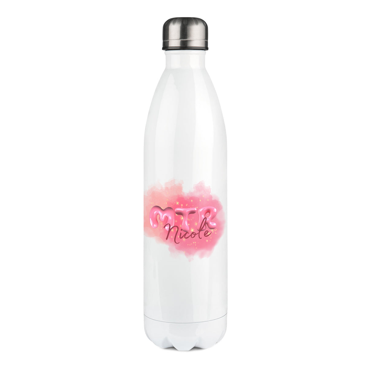 Pink MTR Nicole oder dein Name - EDELSTAHL-THERMOSFLASCHE 750 ml - Alles Einstellungssache 
