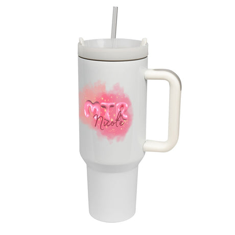 Pink MTR Nicole oder dein Name - „Stanley-Style“ Thermo-Cup my place to be Radiology 1,2 l - Alles Einstellungssache 