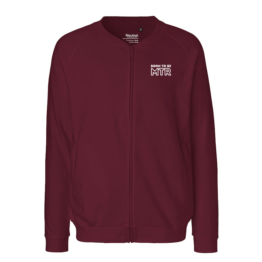 Sweatjacke mit Reißverschluss - BORN TO BE MTR (kleines Logo) Unisex