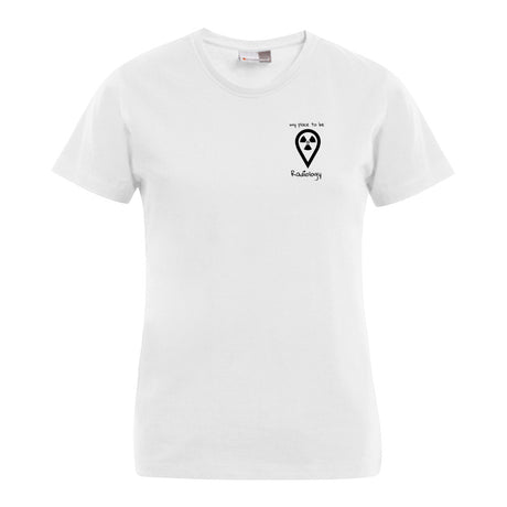 T-Shirt (Damen) - my place to be Radiology (kleines Logo)